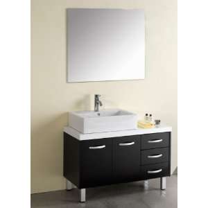  Virtu UM 3069 40 Vanity W/ Mirror & Countertop Basin 