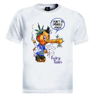 Pinokio High T Shirt Funny drugs cartoon vulgar odd  
