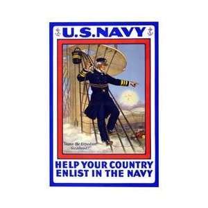  US Navy  Help your country  Enlist in the Navy 28x42 