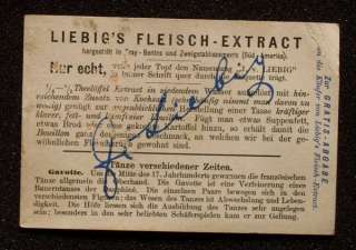 1890s? Liebig Fleisch Extract Tanze Gavotte Dance VTC  