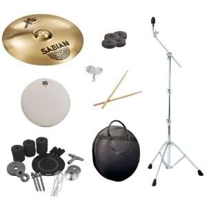 Sabian 18 Inch Xs20 Crash Ride Pack with Convertible Cymbal Boom Stand 