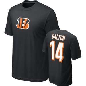  Andy Dalton #14 Black Nike Cincinnati Bengals Name 