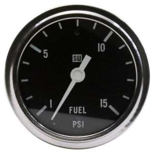 New Stewart Warner Fuel Pressure Racing Gauge, 1 15 PSI  