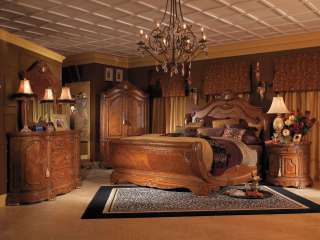 AICO Cortina 6 Piece California King Sleigh Bedroom Set  