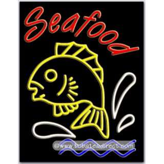 Seafood Neon Sign  Grocery & Gourmet Food
