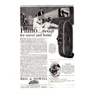   Howell Filmo Movie Camera Original Vintage Print Ad 
