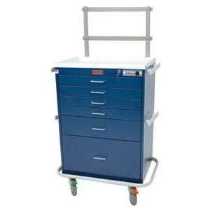  Classic Six Drawer Anesthesia Workstation Combination Lock 