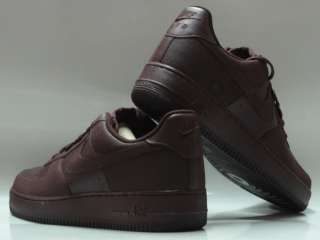 Nike Air Force 1 Scuff Proof Burgundy Sneakers Mens 10  