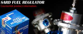 Genuine brand new Sard Fuel Press Regulator 8mm Blue  