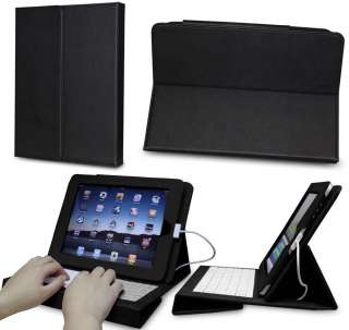 NEW Foldable iPad Leather Case with Built in Keyboard B  