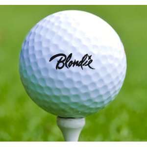  3 x Rock n Roll Golf Balls Blondie Musical Instruments