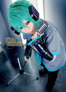 Vocaloid Mikuo Stylish Cosplay Green Short Stunning Hair Wig  