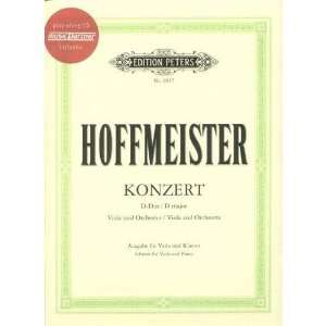 com Hoffmeister Franz Anton Concerto in D Major Viola and Piano Book 