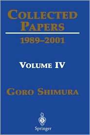 Collected Papers Volume IV 1989 2001, (038795418X), Goro Shimura 