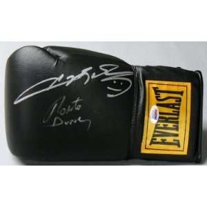 Sugar Ray Leonard & Roberto Duran Autographed Boxing Glove 