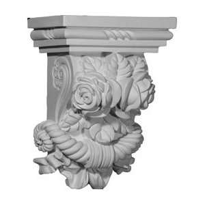  8 1/2W x 5 1/4D x 11 3/8H Rose Corbel