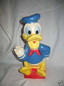 Vintage Plastic Donald Duck Bank  