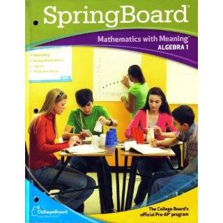   Meaning Algebra 1 (Mathematics with Meaning) Explore similar items