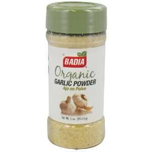 Badia Spices Organic Garlic Powder 3 oz. (Pack of 12)