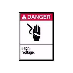  DANGER HIGH VOLTAGE (W/GRAPHIC) 14 x 10 Dura Fiberglass 