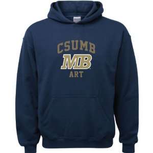  Cal State Monterey Bay Otters Navy Youth Art Arch Hooded 