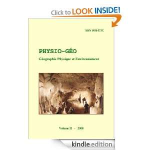 Volume 2  2008   Varia   Physio Géo (French Edition) Claude Martin 