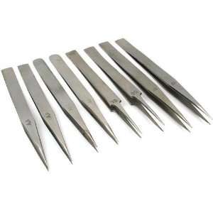  8 Jeweler Nickel Anti Magnetic Tweezers #MM #GG #AA #RR 