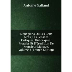   Monsieur MÃ©nage, Volume 2 (French Edition) Antoine Galland Books