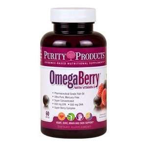 Omega Berry Fish Oil by Purity Products   60 Soft Gels 