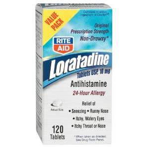  Rite Aid Loratadine Antihistamine, Tablets Health 