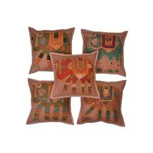  Indian Cushion Cover Pillow Vintage Cotton Multicolor 