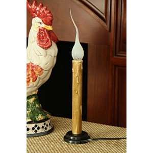  Electric Primitive Non Flicker 8 Inch Antique Candle Lamp 