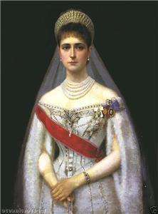 Russian Print Tsarina Alexandra Feodorovna Romanov Tsar  