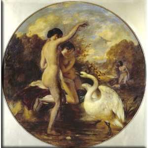   by a Swan 30x30 Streched Canvas Art by Etty, William