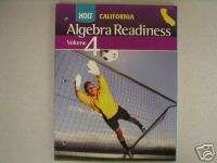 Holt California Algebra Readiness Volume 4 New 2008  