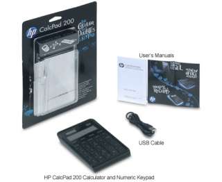 New HP CalcPad 200 Calculator and Numeric Keypad  