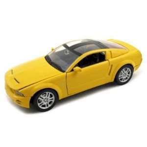  Mustang GT Concept Diecast Car Model 1/24 Coupe Yellow Die Cast Car 