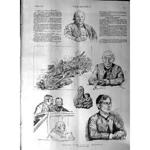    1888 Life Ireland Court Magistrates Men Farm Plough