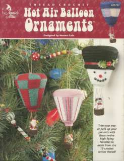 Hot Air Balloon Ornaments AA Crochet Pattern Leaflet  