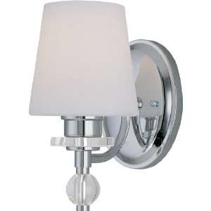 lite source 1 lite wall lamp chrome / frost glass shade type a 60w ls 