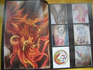Vol.1 China A set of 20 Sotu Phoenix Tattoo Sketch Flash Books 11x8 