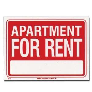  Apartment For Rent Sign (9 inch X 12 inch) Office 