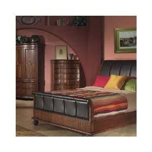   Boy Chest with Braided Veneer Inlay in Brown Cherry Furniture & Decor