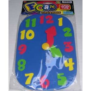  Learn Time & Numbers Soft & Flexible Foam Clock & Puzzle 