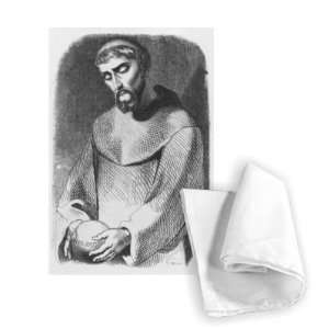  Abelard as monk at Saint Gildas de Rhuys,   Tea Towel 