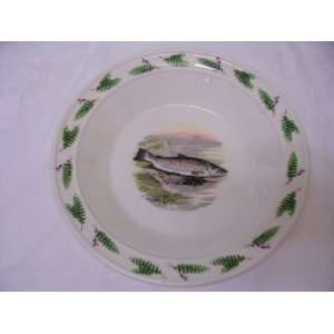   Compleat Angler Rimmed Soup Bowl, Great Lake Trout 