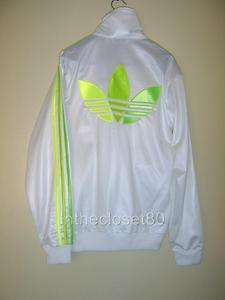 ADIDAS CHILE 62 ORIGINALS MENS WOMENS TRACK TOP JACKET WHITE/LIME 