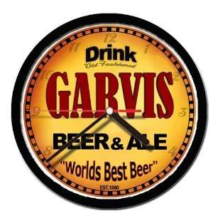  GARVIS beer and ale cerveza wall clock 