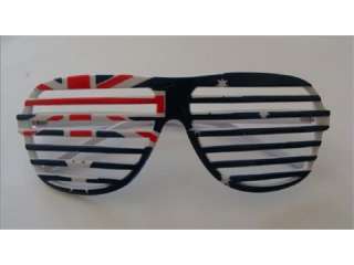 Australian Flag Shutter Shades party fashion Sunglasses  