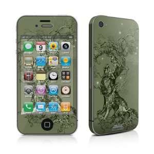 Wolf Tree Design Protective Skin Decal Sticker for Apple iPhone 4 / 4S 